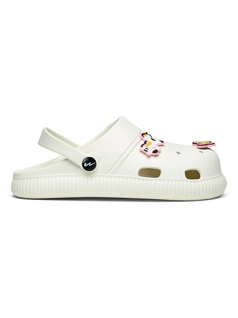 GC-9002C White Child Clogs